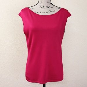 White House Black Market Sleeveless Sweater Pink